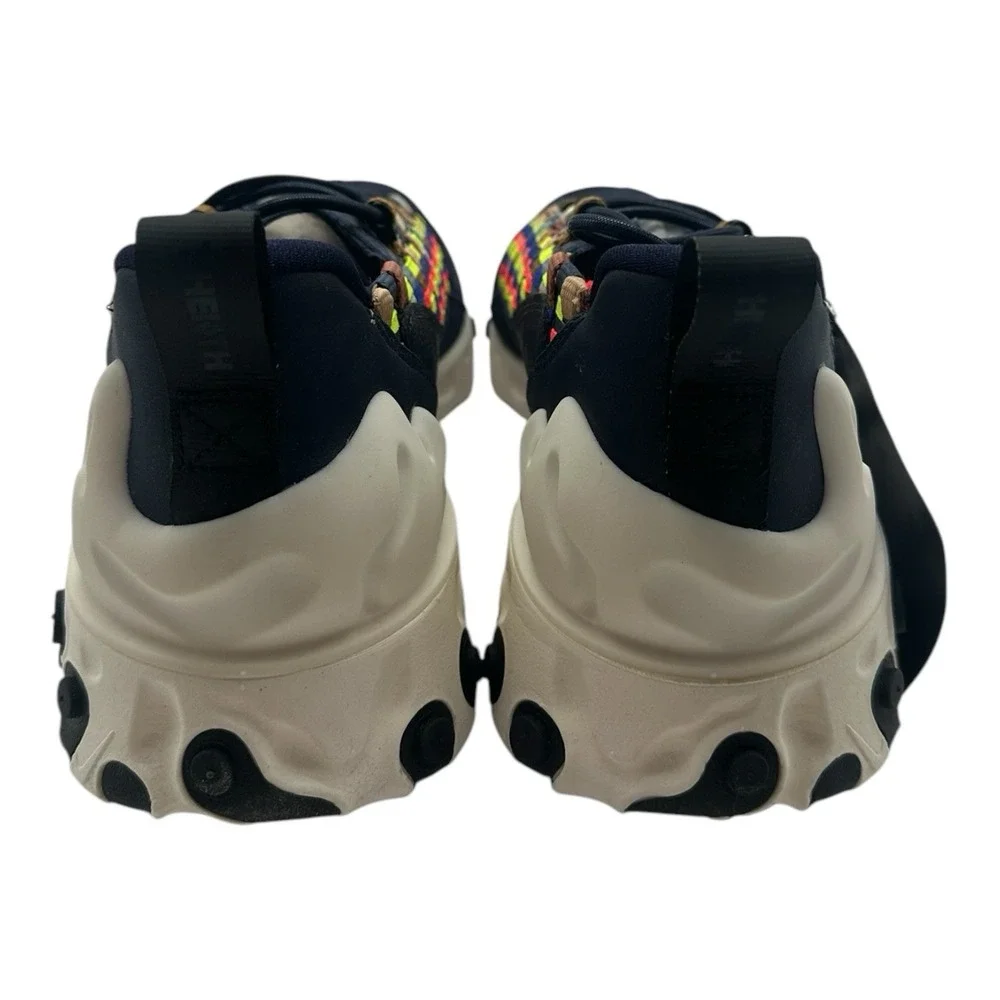 Nike React‎ Sertu Shoes Mens 8.5 Blackened Blue Black Sail Sneakers AT5301-400